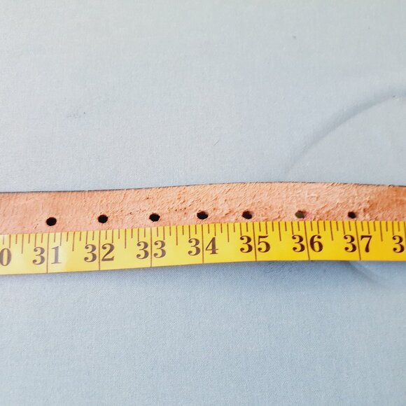 Tooled Leather Belt - Picture 9 of 10